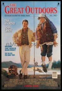 3w359 GREAT OUTDOORS advance 1sh '88 Dan Aykroyd, John Candy, magazine cover art!