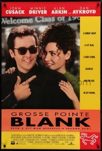 3w362 GROSSE POINTE BLANK DS 1sh '97 John Cusack, Driver, even a hitman deserves a second shot!