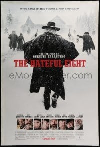 3w379 HATEFUL EIGHT advance DS 1sh '15 Tarantino, Russell, Leigh, Tatum, Jackson, Goggins and cast!