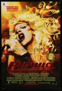 3w384 HEDWIG & THE ANGRY INCH foil DS 1sh '01 transsexual punk rocker James Cameron Mitchell