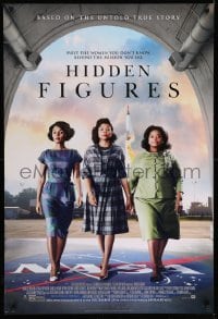 3w394 HIDDEN FIGURES style B advance DS 1sh '17 Taraji P. Henson, Octavia Spencer, Janelle Monae!