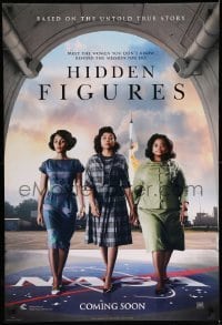 3w392 HIDDEN FIGURES style A int'l teaser DS 1sh '17 Taraji P. Henson, Octavia Spencer, Monae!