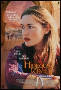 3w395 HIDEOUS KINKY 1sh '98 Gilles MacKinnon, close-up of pretty Kate Winslet, cool scenery!