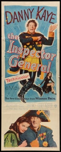 4c545 INSPECTOR GENERAL insert '50 Danny Kaye & luscious little lovely Barbara Bates!