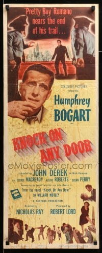 4c574 KNOCK ON ANY DOOR insert '49 Humphrey Bogart, John Derek, directed by Nicholas Ray!