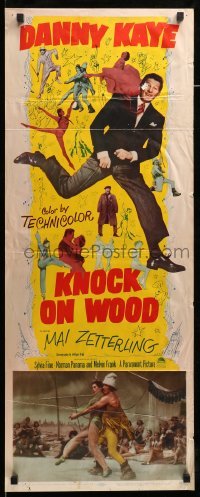 4c575 KNOCK ON WOOD insert '54 great full-length image of dancing Danny Kaye, Mai Zetterling!