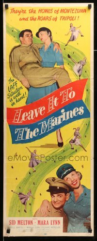 4c586 LEAVE IT TO THE MARINES insert '51 Sid Melton, Mara Lynn, the LAFF situation is well in hand