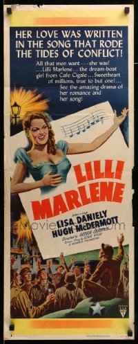 4c590 LILLI MARLENE insert '51 McDermott, sexy French Lisa Daniely was all that men want!