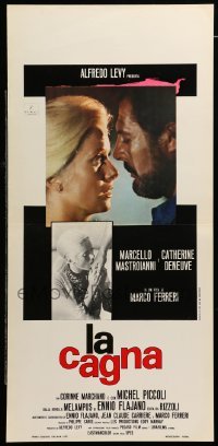 4c135 LIZA Italian locandina '72 sexy image of Catherine Deneuve, Marcello Mastroianni!