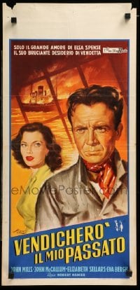 4c140 LONG MEMORY Italian locandina '53 John Mills, John McCallum, Elizabeth Sellars, Maro art!