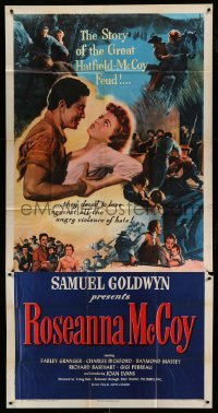 4f875 ROSEANNA MCCOY 3sh '49 Farley Granger in famous feud with the Hatfields, Nicholas Ray