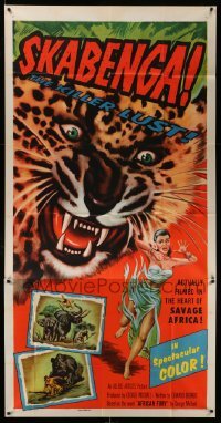 4f898 SKABENGA 3sh '55 African jungle thriller, wild raw adventure, the killer lust!