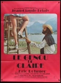 4p613 CLAIRE'S KNEE French 1p '71 Eric Rohmer's Le Genou de Claire, Jean-Claude Brialy, sexy!