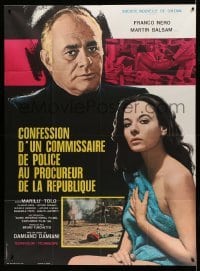 4p621 CONFESSIONS OF A POLICE CAPTAIN French 1p '72 Martin Balsam & sexy Marilu Tolo!