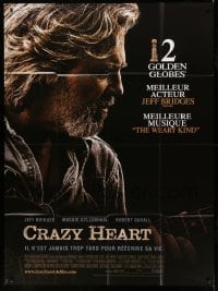 4p627 CRAZY HEART French 1p '10 great image of country music singer Jeff Bridges!