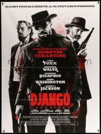 4p644 DJANGO UNCHAINED French 1p '13 Quentin Tarantino, Jamie Foxx, Leonardo DiCaprio, Chris Waltz