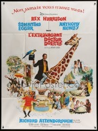 4p646 DOCTOR DOLITTLE French 1p '67 Rex Harrison speaks with animals, directed by Richard Fleischer