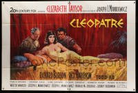 4p473 CLEOPATRA French 2p '63 Terpning art of Elizabeth Taylor, Richard Burton & Rex Harrison!