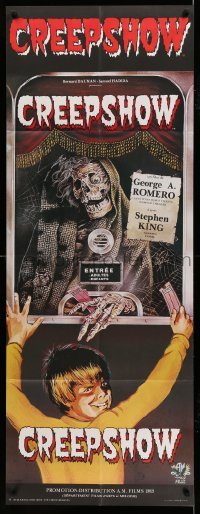 4p495 CREEPSHOW French door panel '83 Romero & King's tribute to E.C. Comics, best different art!