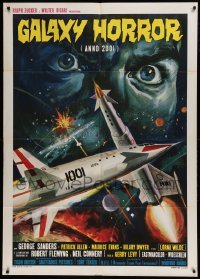 4p121 BODY STEALERS Italian 1p '70 great different art of outer space battle, Galaxy Horror!