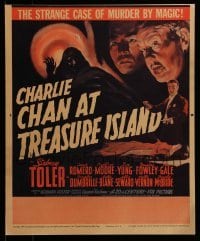 4p284 CHARLIE CHAN AT TREASURE ISLAND WC '39 Sidney Toler, magician Cesar Romero, ultra rare!