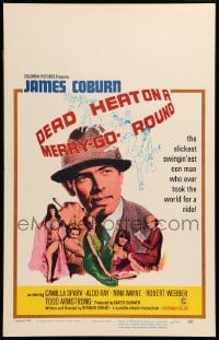 4p296 DEAD HEAT ON A MERRY-GO-ROUND WC '66 James Coburn is the slickest swingin'est con man ever!