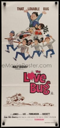 4R1970s1 LOVE BUG Aust daybill R1970s Disney, Dean Jones drives Volkswagen Beetle race car Herbie!