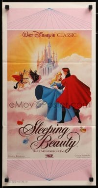 4r892 SLEEPING BEAUTY Aust daybill R87 Walt Disney cartoon fairy tale fantasy classic!