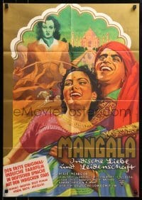 4r277 SAVAGE PRINCESS German '55 Dilip Kumar, musical from mystical magical India!