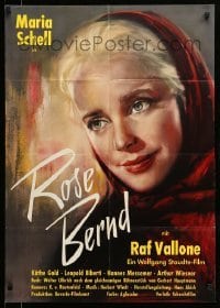 4r290 SINS OF ROSE BERND German '57 romantic Ernst Litter art of Maria Schell, Raf Vallone!