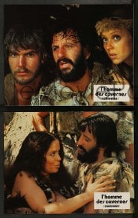 4r340 CAVEMAN 12 French LCs '81 wacky prehistoric Ringo Starr & sexy Barbara Bach!