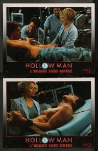 4r444 HOLLOW MAN 8 French LCs '00 Paul Verhoeven, Kevin Bacon, sexy Elisabeth Shue, Josh Brolin!