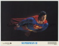 4s912 SUPERMAN II color 11x14 still '81 best special effects scene with Christopher Reeve flying!