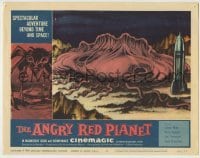 4s539 ANGRY RED PLANET LC #6 '60 great artwork image of rocket & giant monster on Mars' surface!