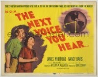 4s313 NEXT VOICE YOU HEAR TC '50 James Whitmore, Nancy Davis listen to God on the radio!