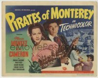 4s340 PIRATES OF MONTEREY TC '47 sexy Maria Montez between Rod Cameron & Philip Reed!