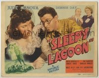 4s411 SLEEPY LAGOON TC '43 great image of Judy Canova & Dennis Day sharing a milkshake!