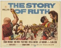 4s432 STORY OF RUTH TC '60 Stuart Whitman as King Boaz, Elana Eden in the title role, Tom Tryon