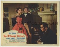 4s902 STRANGE WOMAN LC #6 '46 sexy Hedy Lamarr with Louis Hayward & Gene Lockhart by fireplace!