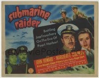 4s436 SUBMARINE RAIDER TC '42 Yanks heroically saving Pearl Harbor from the Japanese!