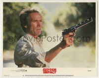 4s908 SUDDEN IMPACT LC #8 '83 best close up of Clint Eastwood as Dirty Harry holding his big gun!