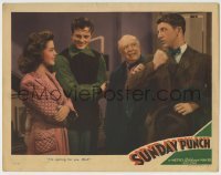 4s910 SUNDAY PUNCH LC '42 boxer William Lundigan, Jean Rogers, Guy Kibbee & Dan Dailey, rare!