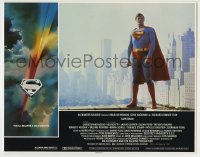 4s911 SUPERMAN LC '78 Christopher Reeve in costume with Metropolis skyline in the background!