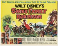 4s441 SWISS FAMILY ROBINSON TC '60 John Mills, Walt Disney family fantasy classic, cool art!