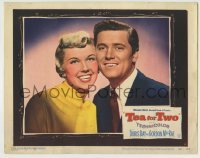 4s922 TEA FOR TWO LC #4 '50 best posed smiling portrait of pretty Doris Day & Gordon MacRae!