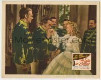 4s925 THAT LADY IN ERMINE LC #5 '48 Doug Fairbanks watches Walter Abel kiss Betty Grable's hand!