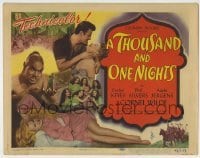 4s465 THOUSAND & ONE NIGHTS TC '45 Cornel Wilde, giant Rex Ingram reprising his role as the genie!