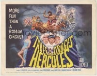 4s467 THREE STOOGES MEET HERCULES TC '61 Moe Howard, Larry Fine & Joe DeRita with Samson Burke!