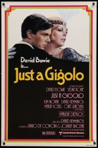 4z743 JUST A GIGOLO 1sh '81 David Hemmings' Schoner Gigolo, armer Gigolo, David Bowie!