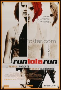 4z873 RUN LOLA RUN int'l 1sh '99 sexiest Franka Potente with gun, Tom Tykwer, Lola Rennt!